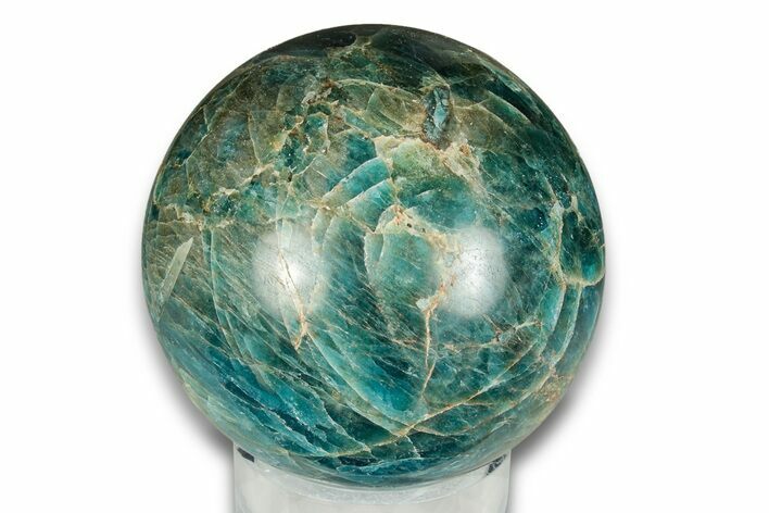 Bright Blue Apatite Sphere - Madagascar #249137